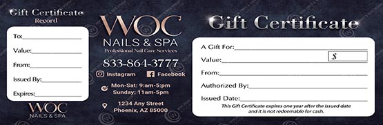 PGC-123B - Premium Gift Certificates