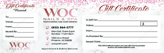 PGC-124B - Premium Gift Certificates