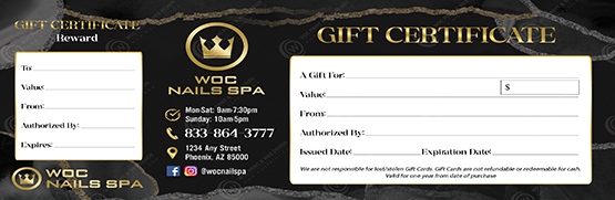 PGC-128B - Premium Gift Certificates
