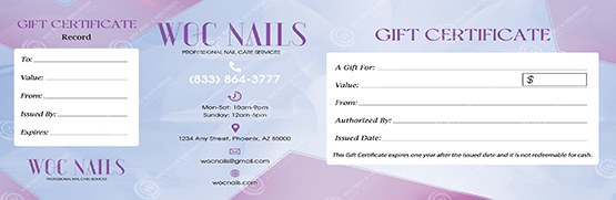 PGC-129B - Premium Gift Certificates