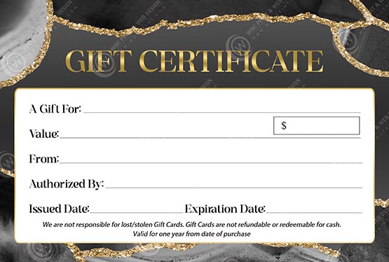 SGC-30B - Standard Gift Certificates