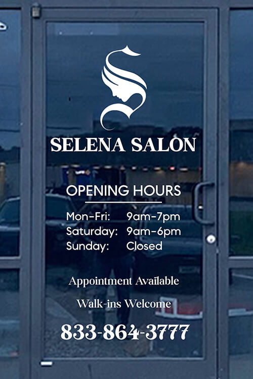 HWDC-01 - Window Decal Clear Clings For Hair