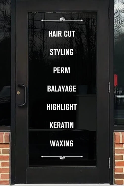 HWDC-12 - Window Decal Clear Clings For Hair