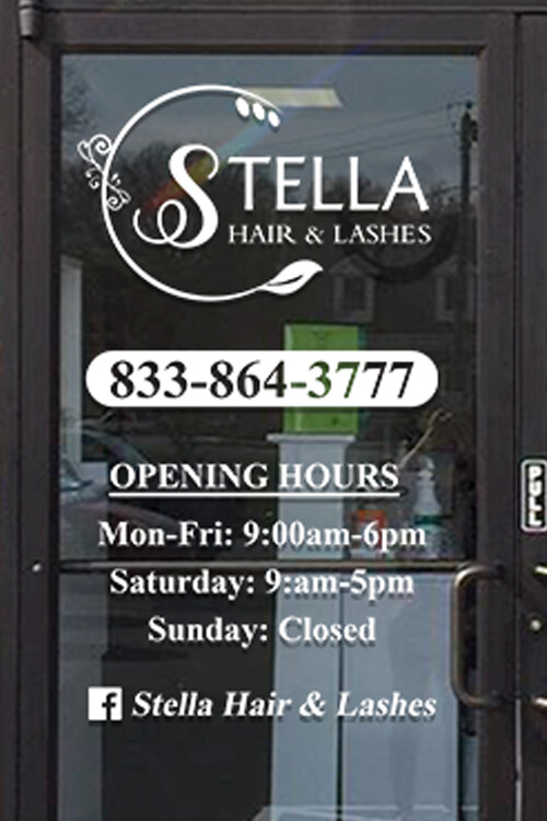 HWDC-02 - Window Decal Clear Clings For Hair