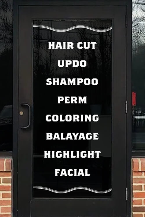 HWDC-06 - Window Decal Clear Clings For Hair