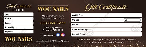 PGC-137B - Premium Gift Certificates