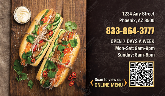 RBA-533 - Restaurant Business Cards
