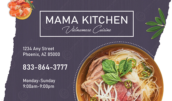 BC-536 - Restaurant Business Cards