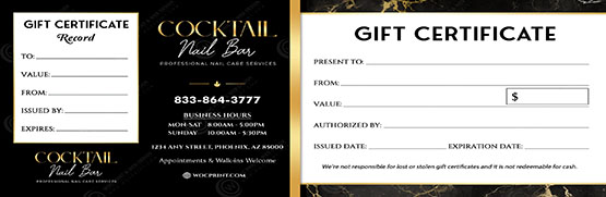 PGC-140B - Premium Gift Certificates