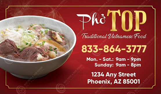 BC-537 - Restaurant Business Cards