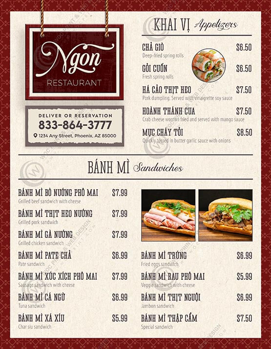RLMN-19 - Lamination Menus