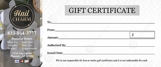 GC-41B - Regular Gift Certificates
