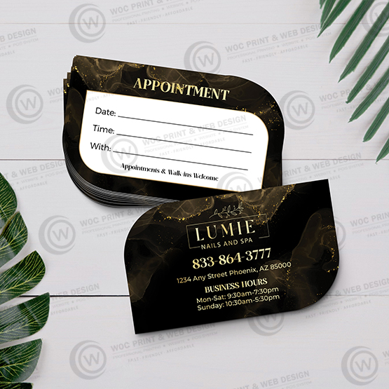 nails-salon-leaf-business-card-slbc-01 - Leaf Business Card - WOC print