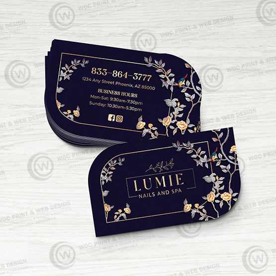 nails-salon-leaf-business-card-slbc-02 - Leaf Business Card - WOC print