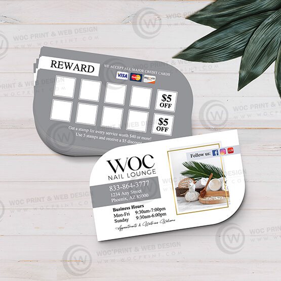 nails-salon-leaf-business-card-slbc-10 - Leaf Business Card - WOC print