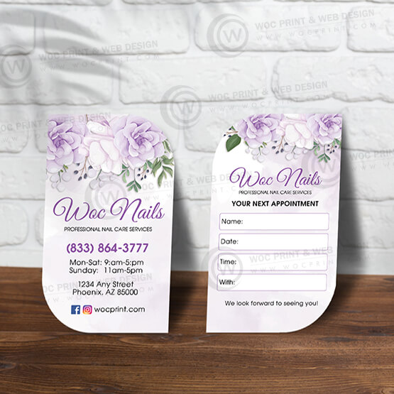 nails-salon-leaf-business-card-slbc-12 - Leaf Business Card - WOC print