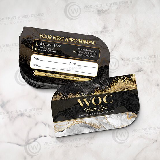 nails-salon-leaf-business-card-slbc-14 - Leaf Business Card - WOC print