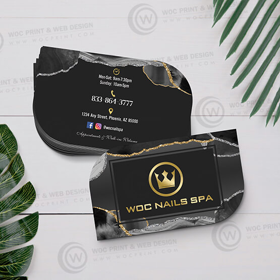 nails-salon-leaf-business-card-slbc-15 - Leaf Business Card - WOC print