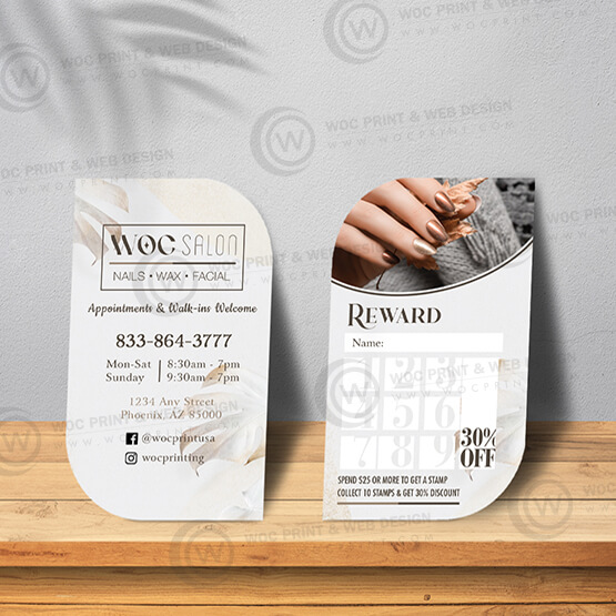 nails-salon-leaf-business-card-slbc-17 - Leaf Business Card - WOC print