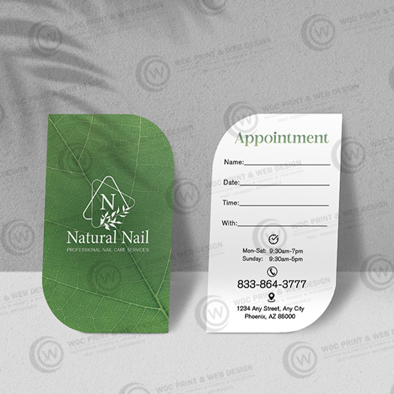 nails-salon-leaf-business-card-slbc-06 - Leaf Business Card - WOC print