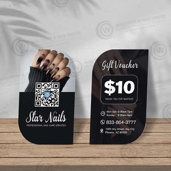 nails-salon-leaf-business-card-slbc-07 - Leaf Business Card - WOC print