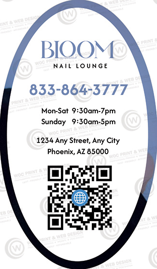 SOBC-04B - Oval Business Card