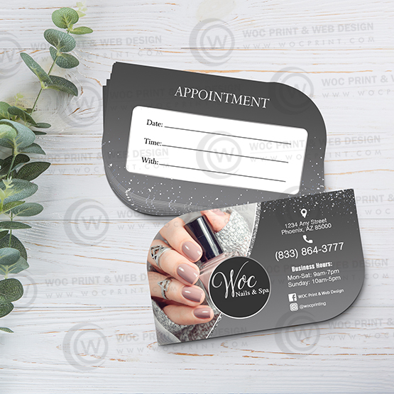 nails-salon-leaf-business-card-slbc-20 - Leaf Business Card - WOC print