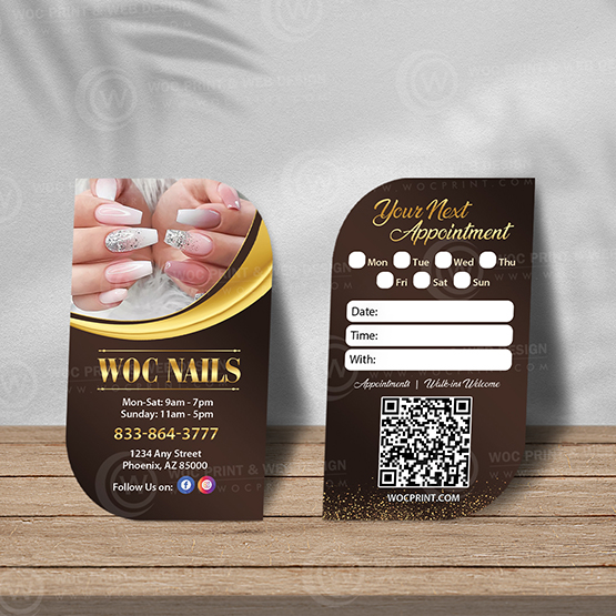 nails-salon-leaf-business-card-slbc-22 - Leaf Business Card - WOC print