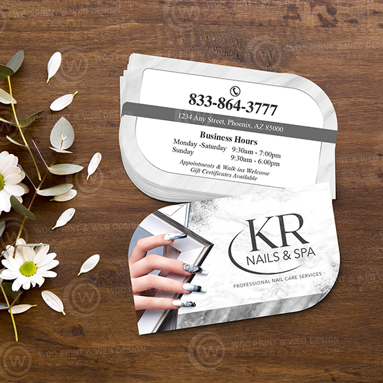 nails-salon-leaf-business-card-slbc-26 - Leaf Business Card - WOC print