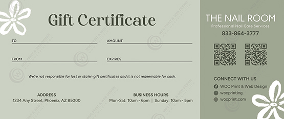 GC-48B - Regular Gift Certificates