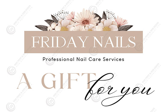 Standard Gift Certificates - WOC print