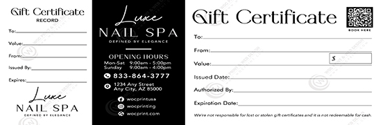 PGC-146B - Premium Gift Certificates