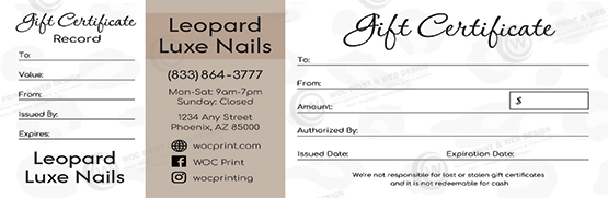 PGC-147B - Premium Gift Certificates