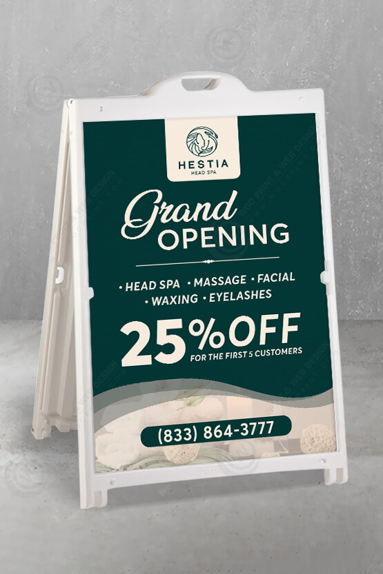 head-spa-a-frame-signs-zaf-01 - Head Spa A-Frame Signs 24x36 - WOC print
