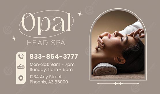ZBC-03 - Head Spa Business Cards