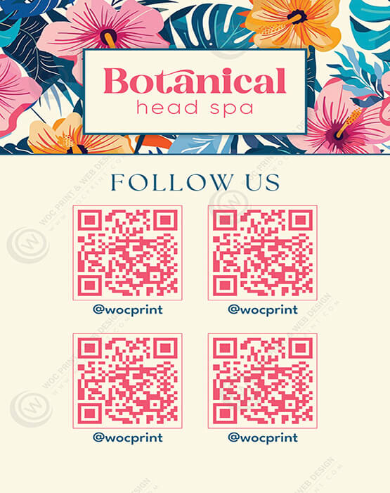 ZTTM-02 - Head Spa Tabletop Menu