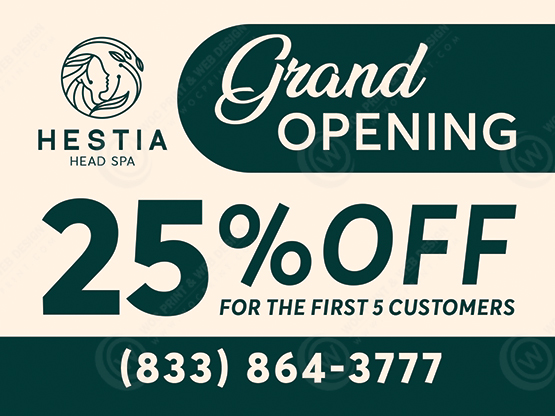 ZYS-01 - Head Spa Yard-Signs