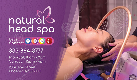 ZBC-04 - Head Spa Business Cards