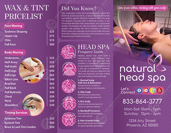 ZBR-04 - Head Spa Brochures