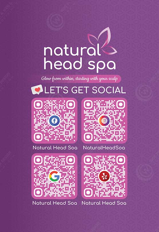 ZTTM-04 - Head Spa Tabletop Menu