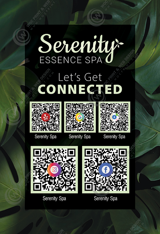 ZTTM-05 - Head Spa Tabletop Menu