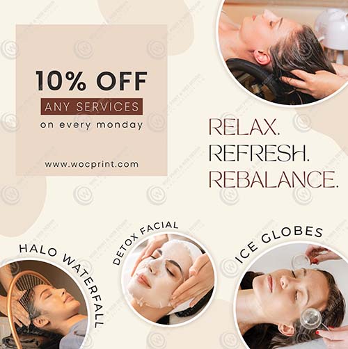 ZWD-33 - Head Spa Window Decals