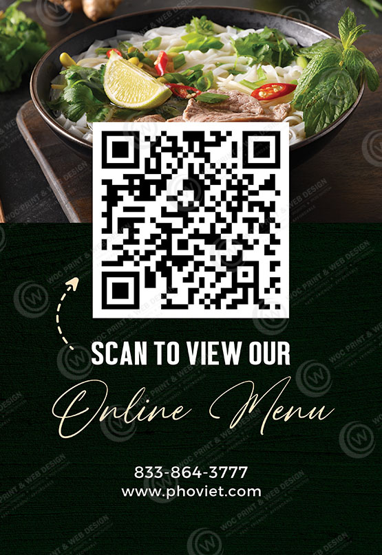 RTTB-02 - Restaurant Tabletop Banner