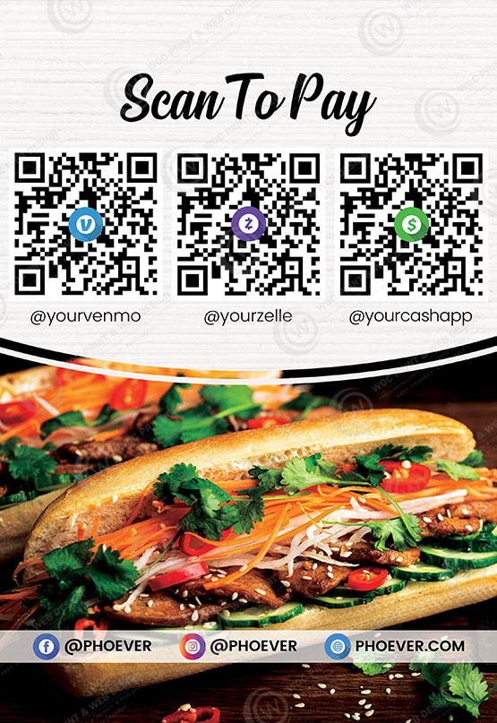 RTTB-03 - Restaurant Tabletop Banner