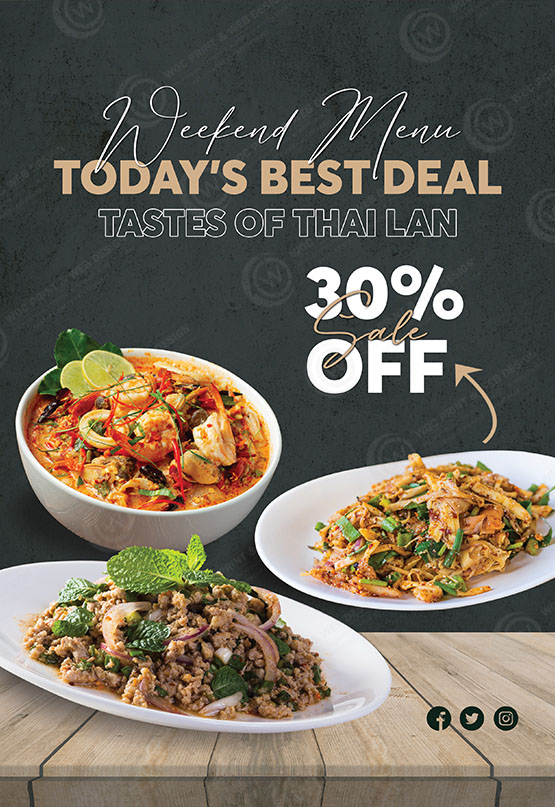 RTTB-06 - Restaurant Tabletop Banner