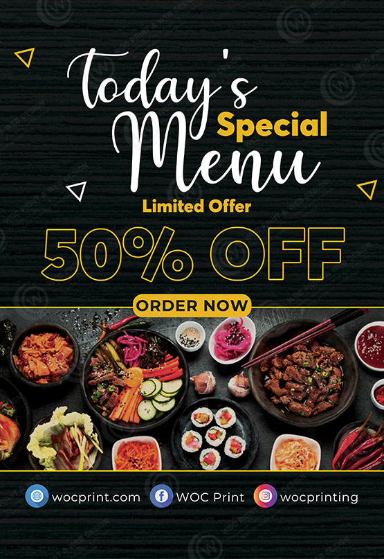 RTTB-07 - Restaurant Tabletop Banner