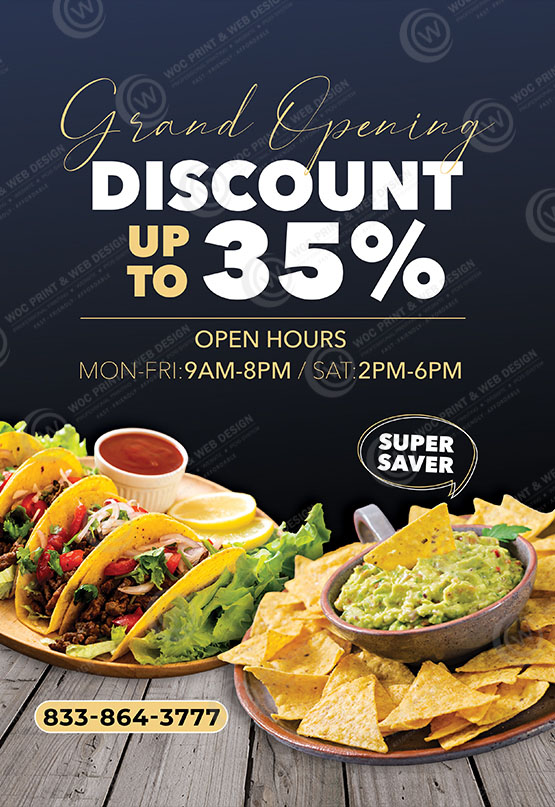 RTTB-08 - Restaurant Tabletop Banner