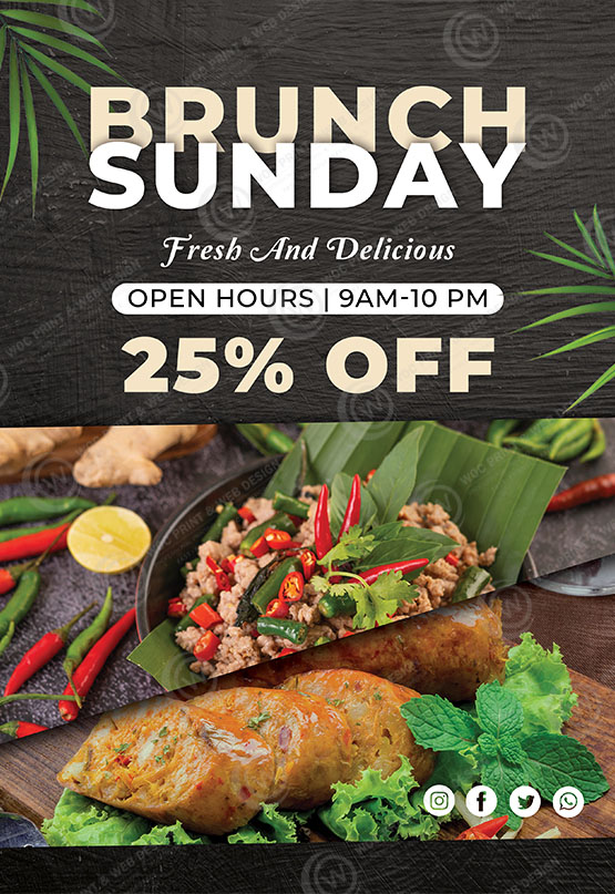 RTTB-10 - Restaurant Tabletop Banner