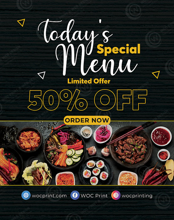 RTTM-07 - Restaurant Tabletop Menu