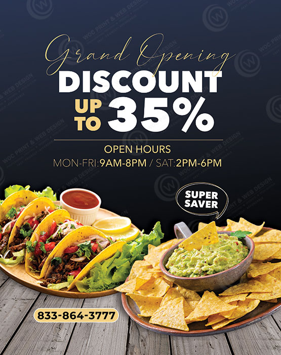 RTTM-08 - Restaurant Tabletop Menu